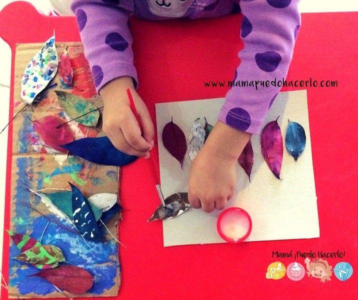 Pintar Hojas Secas en Otoño