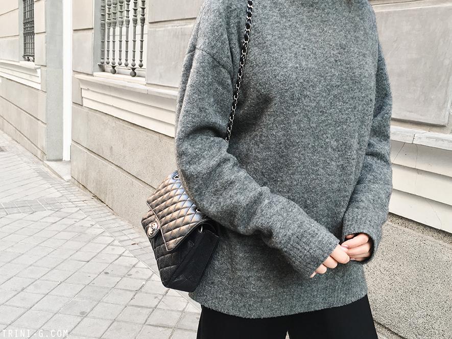 Trini | Balenciaga knitwear Chanel bag