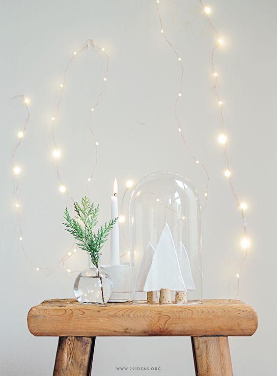 decoración navideña de estilo nórdico detalles