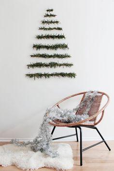 decoración navideña arbol minimalista
