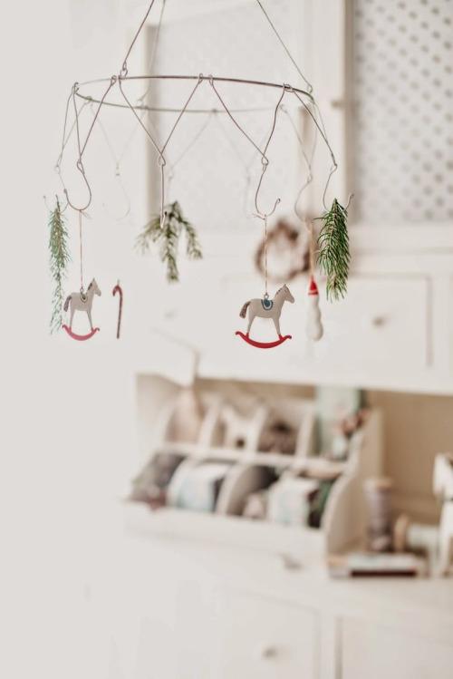 decoración navideña de estilo nórdico detalle colgante