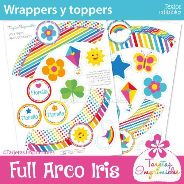 wrappers-y-toppers-para-cupcakes-arco-iris