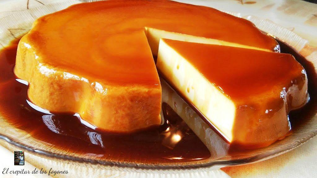 FLAN DE NARANJA SIN HORNO