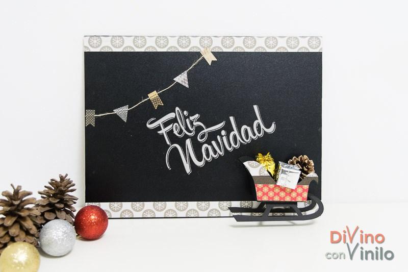 pizarra con trineo DIY