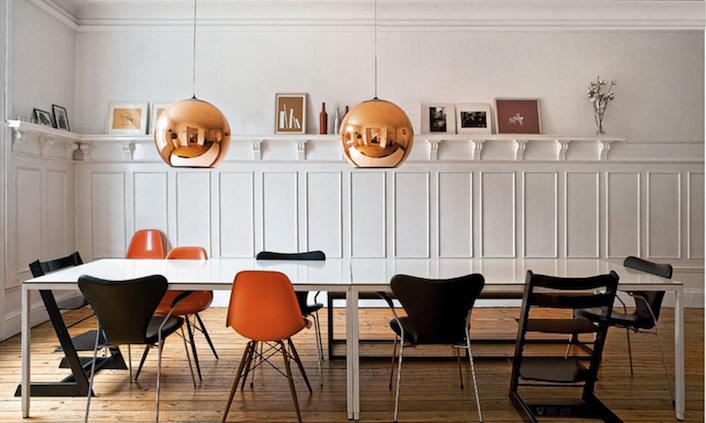 Casa en Copenhagen - comedor mesa rectangular