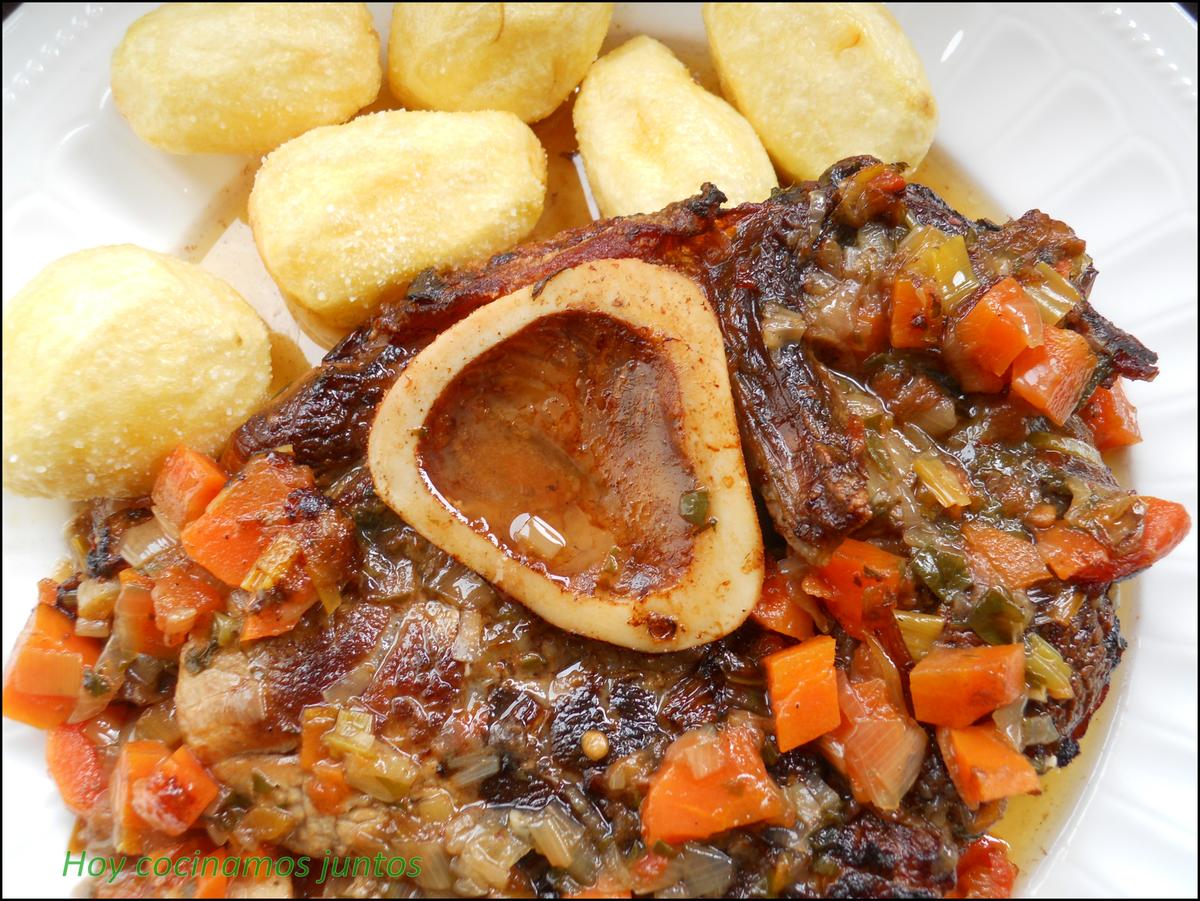 Ossobuco de ternera al horno