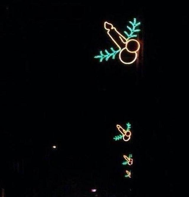 Christmas Fail luces navideñas