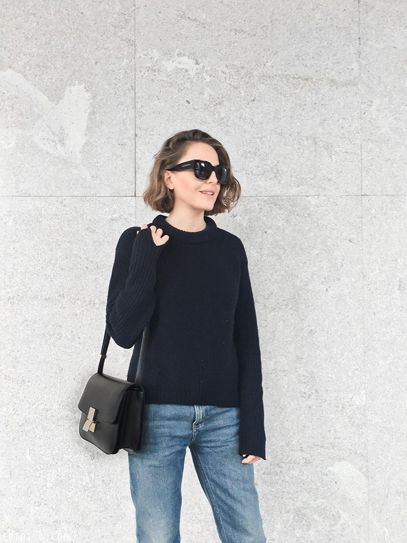 Trini | Acne Studios jeans Celine ballet flats