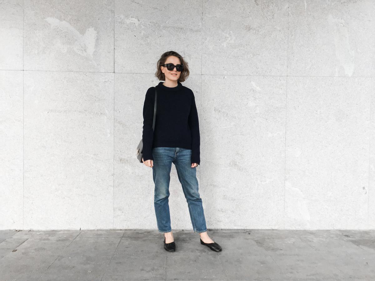 Trini | Acne Studios jeans Celine ballet flats