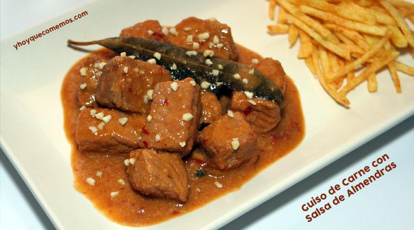 Guiso de Carne con salsa de Almendras