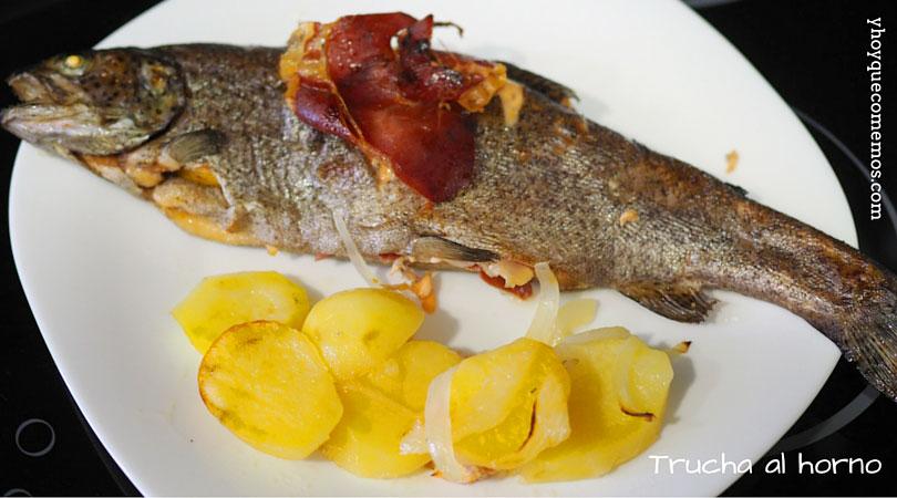 trucha la horno