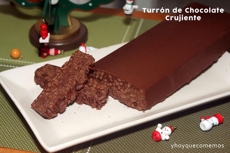 turron de chocolate crujiente