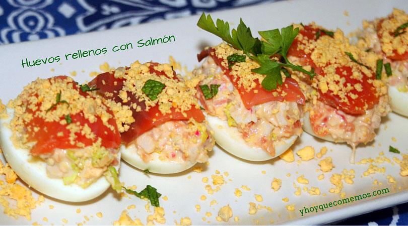 huevos rellenos de salmon