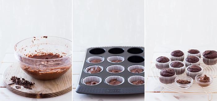 paso a paso muffins bajos en calorías