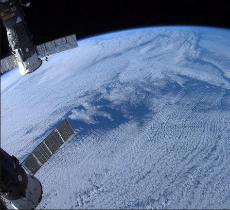 planeta tierra desde el espacio