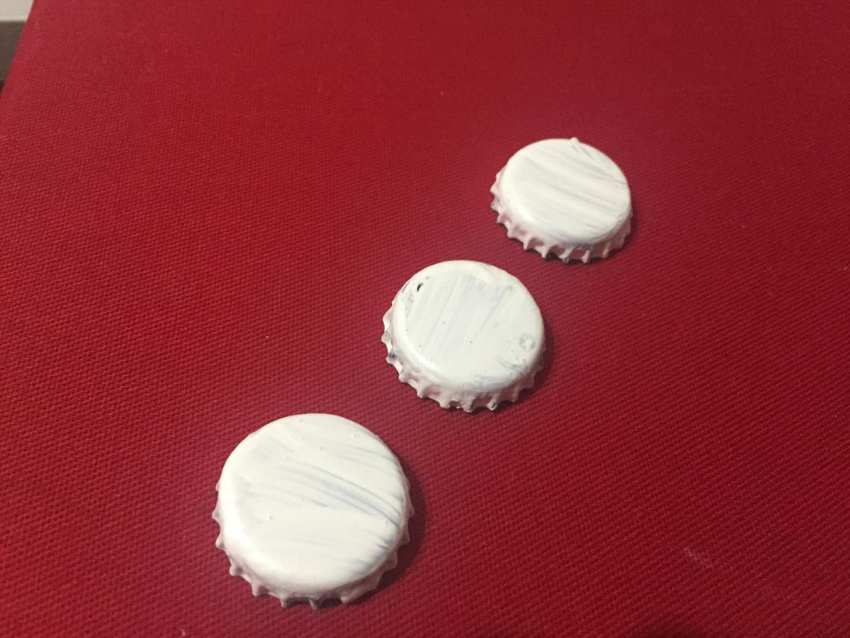 Muñeco de nieve con chapas 3