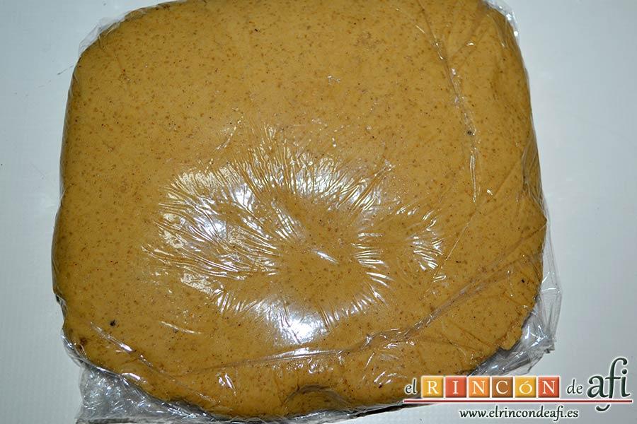 Galletas de jengibre y canela, sacar la masa de la nevera de un día para otro