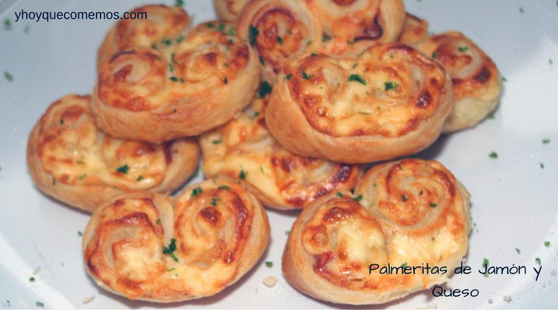palmeritas saladas de jamon y queso