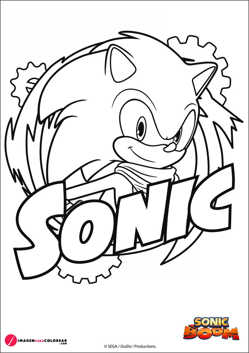 Dibujo De Sonic Boom Para Colorear