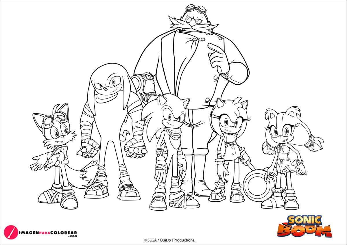 Colorear A Sonic Boom