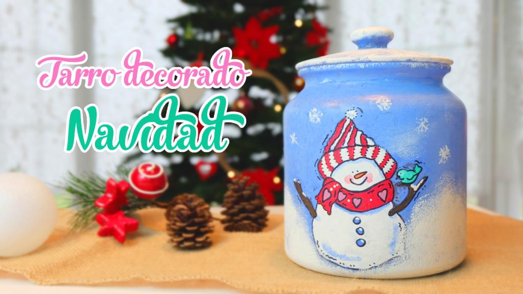 tarro-decorado-hombre-de-nieve