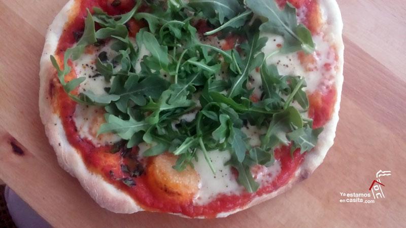 Pizza de Rúcula - Yaestamosencasita.com