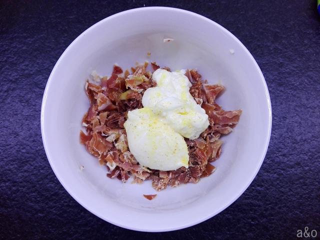 Mezclamos todos los ingredientes.