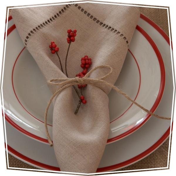 Detalle para adornar las servilletas de navidad