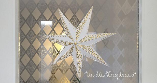 Estrella de Navidad de papel