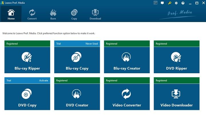 El mejor conversor de video de mkv a mp4 mov avi HD 4K Leawo Video Converter Ultimate Codecs Audio Video Descargar Copiar Rippear DVD Blu-Ray Análisis reseña Opiniones Windows Mac PC Programa Aplicación Bit Rate