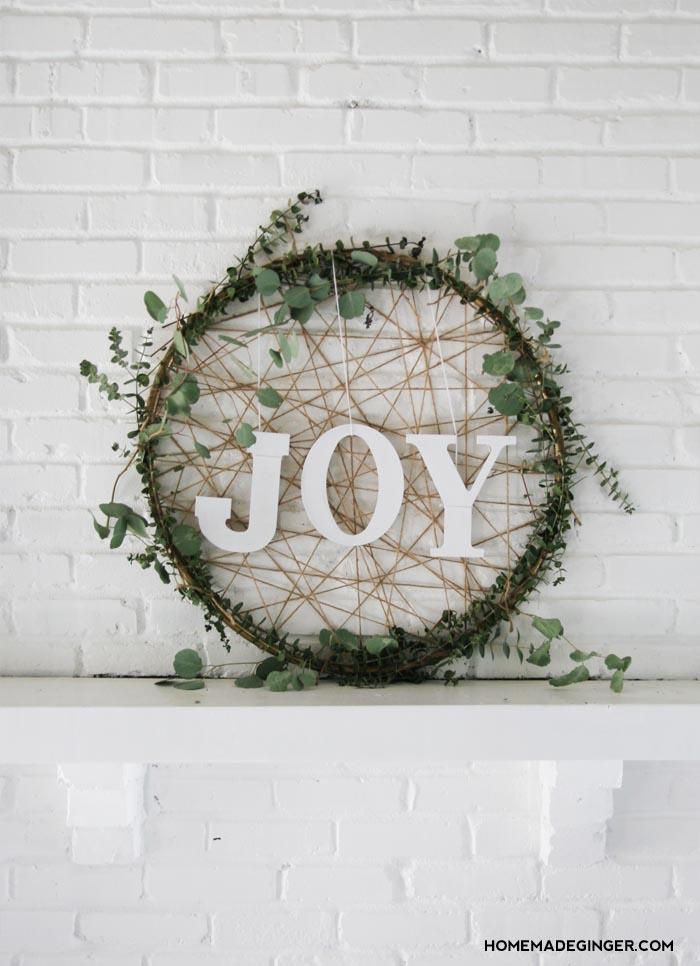 corona de navidad diy Joy