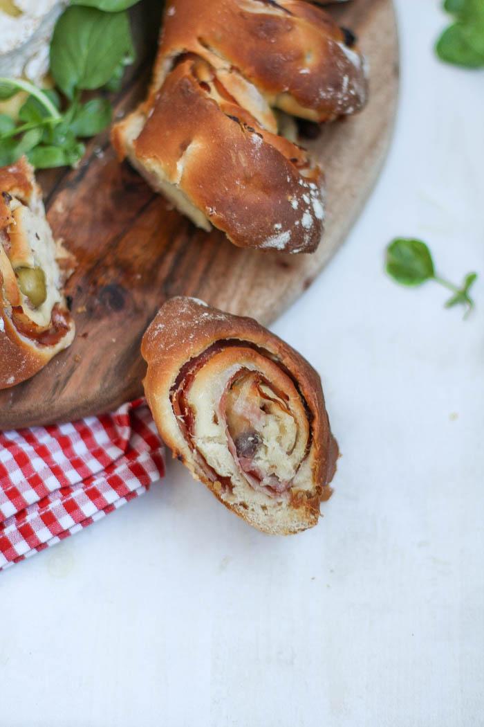 Receta de Pan de jamón por Pintando las nubes