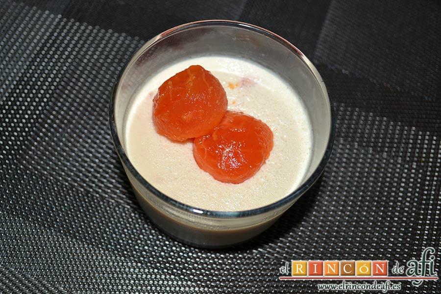 Panacota de papaya, sugerencia de presentación