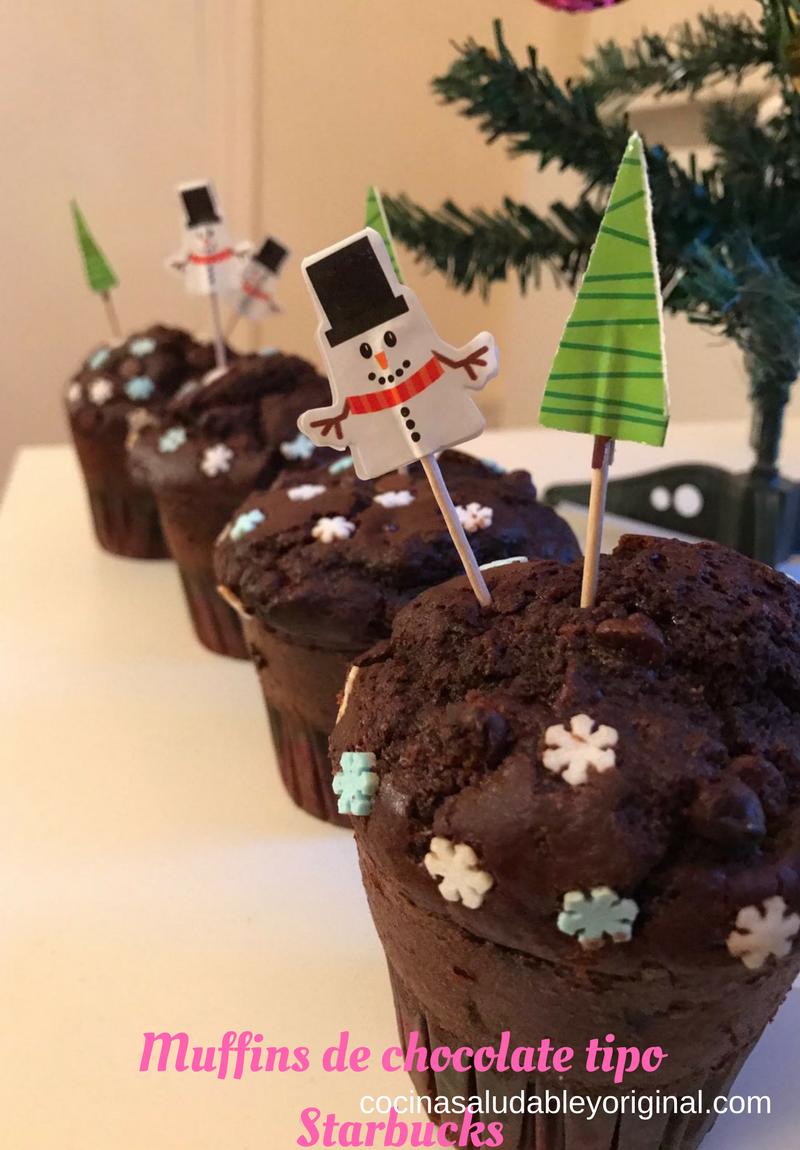 muffins de chocolate grandes