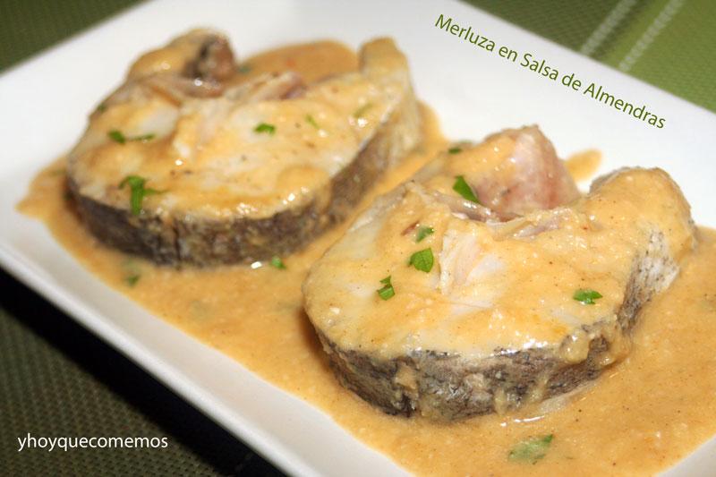 merluza en salsa de almendras