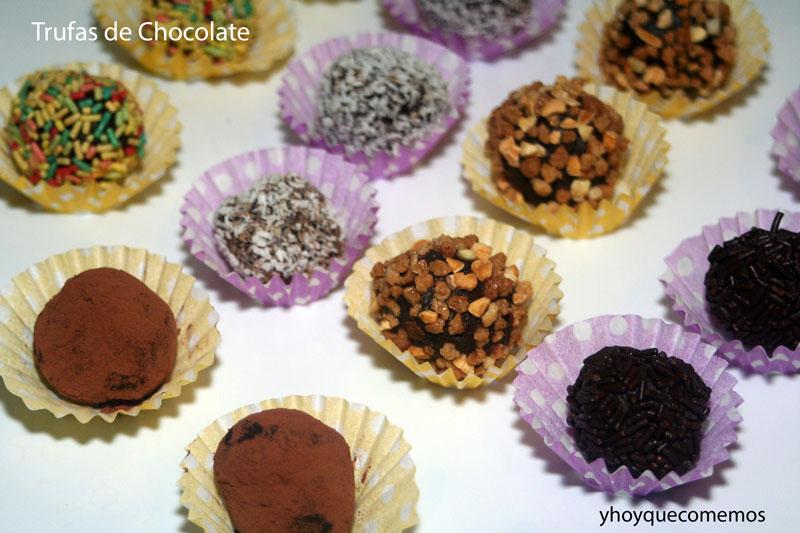 trufas de chocolate