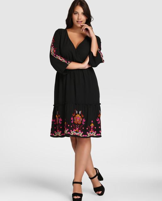 Vestidos Talla Grande temporada invierno - vestidos estampados