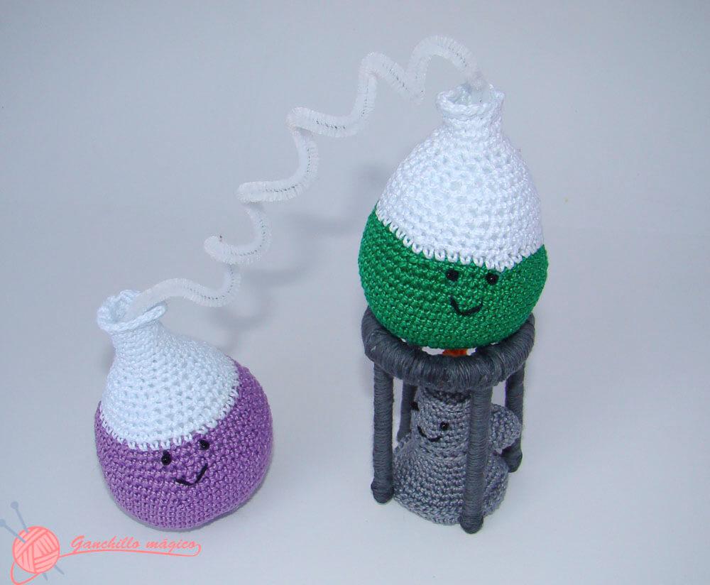 Laboratorio quimico en ganchillo 3