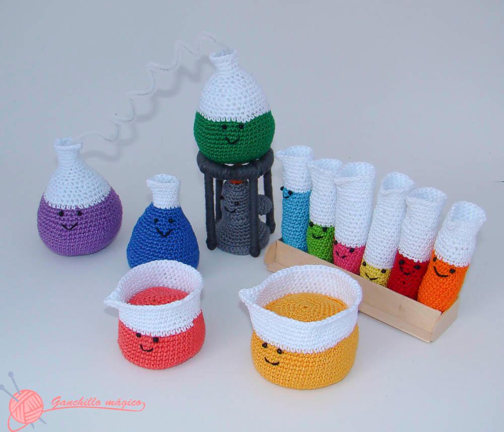 Laboratorio quimico en ganchillo 5