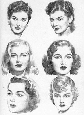 líneas del rostro de una mujer