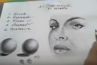 Como dibujar retratos con carboncillo paso 5