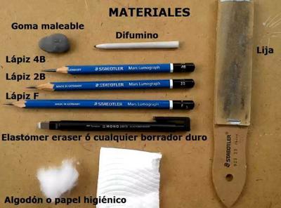 Materiales para dibujar retratos