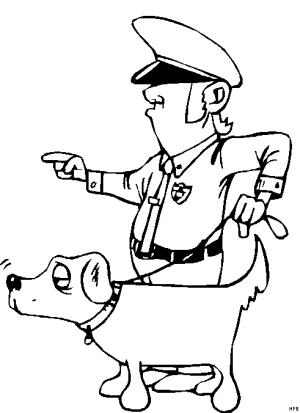 Polizist Mit Spuerhund 300x413