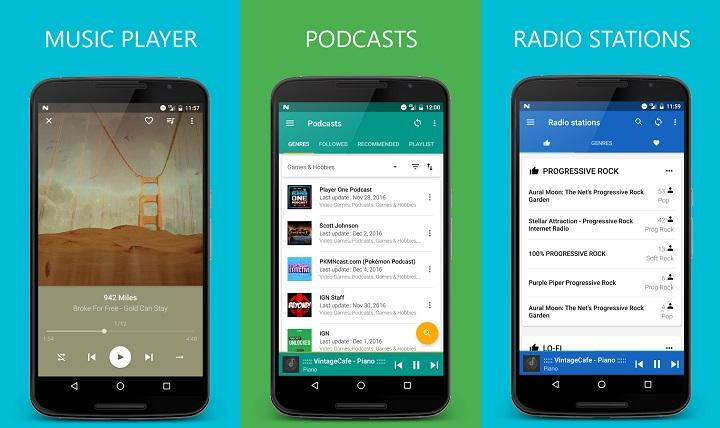 Los 10 mejores reproductores de música para Android Las mejores apps para reproducir música (local) en Android gratis AIMP Stellio Pulsar Rocket Player Phonograph BlackPlayer JetAudio DoubleTwist Shuttle Pixel Player podcasts radio online ecualizador de 12 bandas reproducción sin cortes, editor de tags, temas, material design, formatos WavPack(.wv .wvc), Monkey(.ape), MusePack (.mpc .mpp .mp+), Lossless (.mp4 .m4a .m4b), AAC (.aac .mp4 .m4a .m4b ), FLAC (.flac), Speex (.spx .wav .oga .ogg), Opus (.opus), Samples (.wav .aiff .mp3 .mp2 .mp1 .ogg), MOD music (.xm .it .s3m .mod .mtm .umx