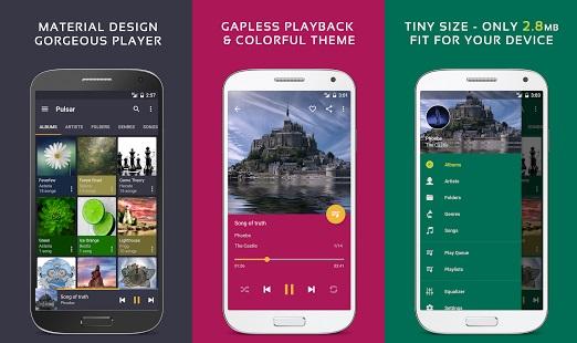 Los 10 mejores reproductores de música para Android Las mejores apps para reproducir música (local) en Android gratis AIMP Stellio Pulsar Rocket Player Phonograph BlackPlayer JetAudio DoubleTwist Shuttle Pixel Player podcasts radio online ecualizador de 12 bandas reproducción sin cortes, editor de tags, temas, material design, formatos WavPack(.wv .wvc), Monkey(.ape), MusePack (.mpc .mpp .mp+), Lossless (.mp4 .m4a .m4b), AAC (.aac .mp4 .m4a .m4b ), FLAC (.flac), Speex (.spx .wav .oga .ogg), Opus (.opus), Samples (.wav .aiff .mp3 .mp2 .mp1 .ogg), MOD music (.xm .it .s3m .mod .mtm .umx