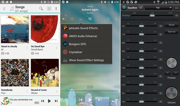 Los 10 mejores reproductores de música para Android Las mejores apps para reproducir música (local) en Android gratis AIMP Stellio Pulsar Rocket Player Phonograph BlackPlayer JetAudio DoubleTwist Shuttle Pixel Player podcasts radio online ecualizador de 12 bandas reproducción sin cortes, editor de tags, temas, material design, formatos WavPack(.wv .wvc), Monkey(.ape), MusePack (.mpc .mpp .mp+), Lossless (.mp4 .m4a .m4b), AAC (.aac .mp4 .m4a .m4b ), FLAC (.flac), Speex (.spx .wav .oga .ogg), Opus (.opus), Samples (.wav .aiff .mp3 .mp2 .mp1 .ogg), MOD music (.xm .it .s3m .mod .mtm .umx