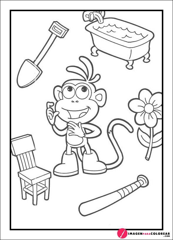 amigos Dibujos Dora para Colorear