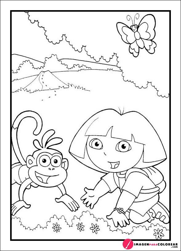 Dibujoss Dora para Colorear