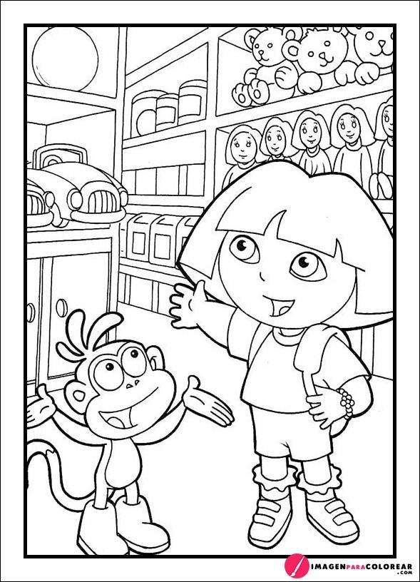 34 Dibujos Dora para Colorear