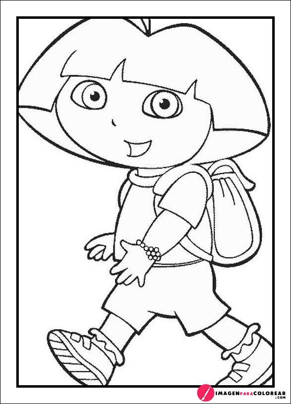 41 Dibujos Dora para Colorear